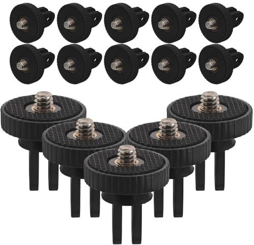 PAMINGONO 25 Stück 25 Stück Stativhalterungsadapter Kamera Schraubadapter 1/4 Stativ Montageplatte mit Verstärktem Halter für Videokamera und Action Cam Universelles Stativzubehör für