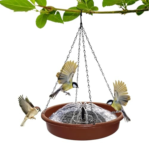 Baño para Pájaros | Fuente Solar Resistente,Soporte para de Aves | para Mascotas Loros Aviarios Jardín Patio Parque Exterior