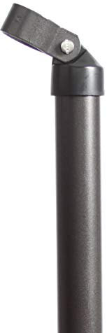 Alberts 623081 Strebe | zinkphosphatiert, anthrazit-metallic kunststoffbeschichtet | Länge 2000 mm | Streben-Ø 34 mm | Schellen-Ø 34 mm