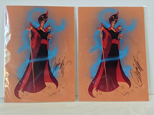 Disney New WonderGround Gallery Jafar on Sand von J. Scott Campbell Postkarte Disneyland Resort