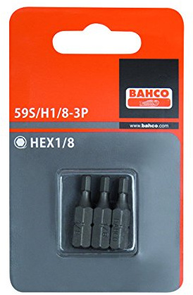 3XBITS HEX3/32 25MM 1/4 STAND