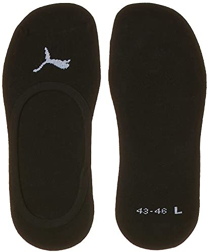 PUMA Footie, Calzini Unisex - Adulto, Nero, 43-46