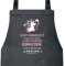 Unicorn Grillen Barbecue Grill Baumwoll Schürze Kochschürze Latzschürze Vom Einhorn steigen, Größe: onesize,Dark Grey