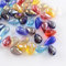Cuentas de cristal de estilo checo X78-40, multicolor, 11 mm x 8 mm, en forma de gota, pulidas a fuego, cuentas de cristal talladas