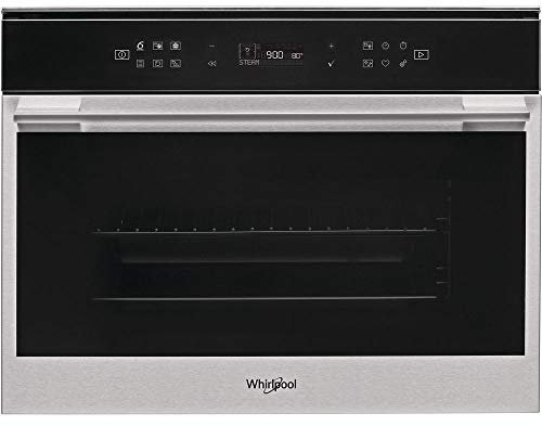 Whirlpool - Forno Compatto a vapore W7 MS450 finitura vetro nero da 60