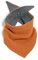 nanito Baby Dreieckstuch Lätzchen mit Druckknopf für Babys & Kleinkinder Musselin Schal Kinderhalstuch Farbwahl 100% Bio Baumwolle (orange)