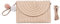 Syrads Sac à main d'embrayage de soirée en paille pour femme Sac à main de plage d'été Sac d'enveloppe tissé en paille,Brun clair