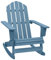 vidaXL Tannenholz Massiv Adirondack Schaukelstuhl Deckchair Schaukelsessel Relaxstuhl Gartensessel Stuhl Sessel Relaxsessel Holzstuhl Gartenstuhl Blau