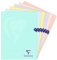 Clairefontaine 308361C Un Cahier Agrafé Mimesys PASTEL - 24x32 cm - 96 Pages Grands Carreaux - Papier Blanc 90 g - Couverture Polypro Opaque - Couleur Aléatoire
