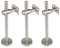 EKJNFDK 3er-Pack verlängerte, längenverstellbare Handlaufhalterung aus Edelstahl, Gebogene Handlaufhalterungen für Rundgeländer, Handlaufhalterungen mit runder Basis,Arc Bracket,250mm
