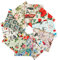 Craftido -24 Optionen- 100% Baumwolle Quiltingstoff Bündel 10pcs Fat Quarters 18x21 (46x53cm) -Mittleres Gewicht 5.2oz- für Quilting, Nähen Projekt, Patchwork, DIY Handwerk - Paris Style