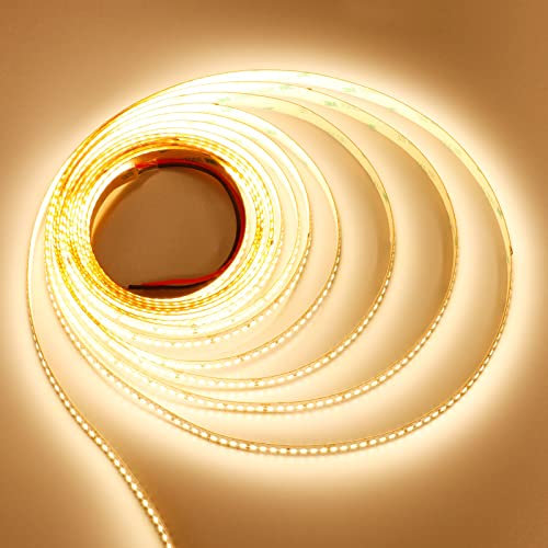 JOYLIT 15000LM Extrem Hell 24V LED Strip 5M 3000K Warmweiß 120W, UL CE Profi Hohe CRI 92+ Selbstklebend LED Streifen mit 224LEDs/M SMD 2835 IP20 Innen Licht Band für Industrie, Gewerbe, Zuhause