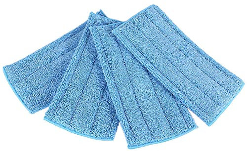 KVSERT WetJet Lot de 4 tampons de nettoyage réutilisables pour balai WetJet