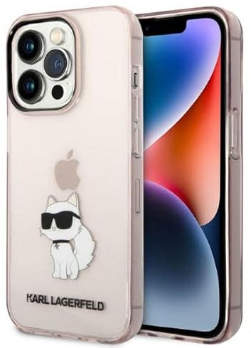KARL LAGERFELD KLHCP14XHNCHTCP Hülle für iPhone 14 Pro Max 6,7 rosa hardcase Ik