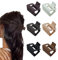 Set da 6 Mollette Capelli Donna, Pinze per Capelli Quadrati in Plastica 5,1 cm, 6 Piccolo Mollette Capelli in Colori Diversi per Capelli Sottili/Medi Spessi, Antiscivolo per Donne e Ragazze