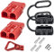 Lot de 2 Connecteurs Rapides de Batterie 175A 600V, Calibre 2 à 4, Connecteurs de Prise de Faisceau de Câbles de Déconnexion Rapide pour Treuil de Récupération-Rouge