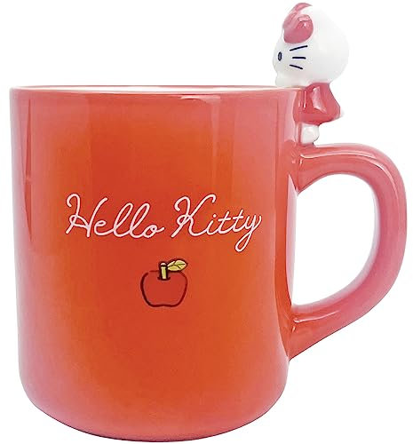 Sanrio Hello Kitty Mug with Figure, Approx. 9.2 fl oz (260 ml), Gift, Present