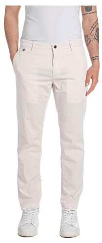 Replay Benni Chino Regular Fit pour hommes avec stretch, rose clair 709 (rose), 38W / 34L