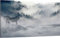 HUBDECO Leinwand Bilder Wohnzimmer - Bilder, Poster, Kunstdrucke - Leinwandbild - Bild auf Leinwand - Tolle Zimmerdekoration - Schlafzimmer Bilder - 120x80 cm Wolf Wald Nebel