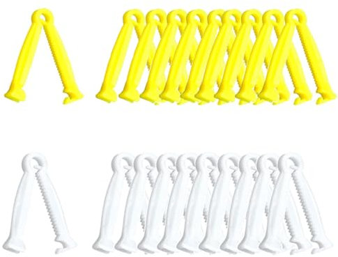 CANGCANG 20PCS Einweg Nabelschnur Clip Wiederverwendbare Umbilical Cord Clamps Einweg-Plastikschwein für Welpen Haustier Ferkel Ziege Kleintier Kätzchen Welpen Lamm Ferkel Lieferung