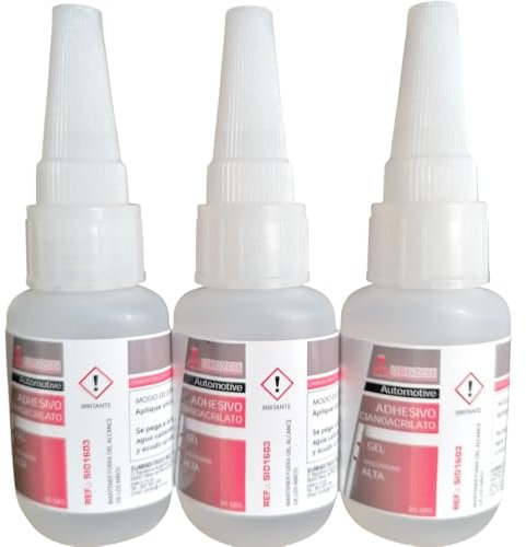 2x Cianocrilato Pegamento Gel Adhesivo Instantáneo 20 gr.