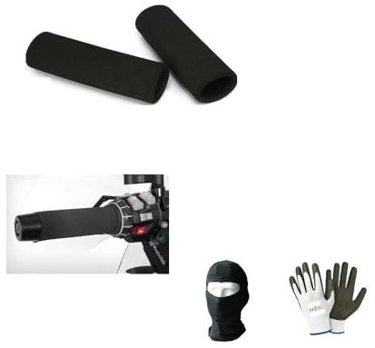 Compatibles con Honda Forza 750 cubremanoplas de neopreno, manguitos de esponja para manillar acelerador, puños calentados, antideslizantes, universales, 12 x 4,2 cm, para moto-scooter