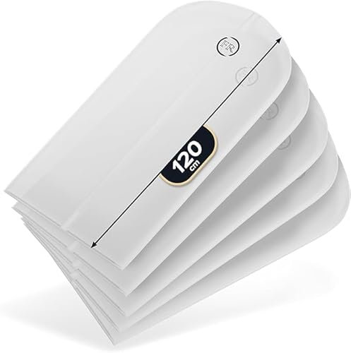 FiRiO® 5 x Premium Kleidersäcke mottensicher, atmungsaktiv & wasserfest - Transparente Kleiderhülle für Anzug, Hemd & Co - Kleidersäcke mit Reißverschluss - Kleiderschutzhüllen - Größe: 120x60cm