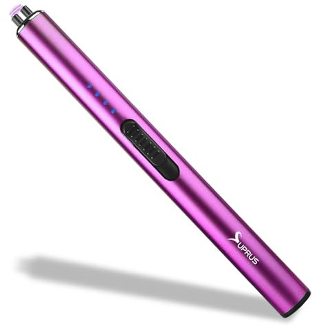 SUPRUS Accendino elettrico antivento senza fiamma USB-C Arc Ricaricabile Accendino con serratura di sicurezza
