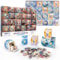 2024 Puzzle-Adventskalender - 1008 Teile, 24-Tage-Weihnachts-Countdown für Kinder und Erwachsene, 3D-Quilling-Tierpuzzle zur Förderung von Ausdauer und Beobachtungsgabe (3D Quilling)