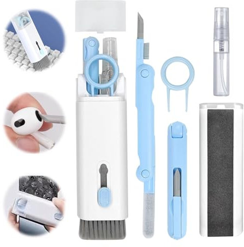 Tastatur Reinigungsset,Keyboard Cleaner,Handy Reinigungsset,Gaming Gadgets,Home Office Gadgets,7 In 1 Handy Reinigungsset,Multifunktionales Keyboard Cleaning Kit Für Tastatur,Displays, Handy,Kopfhörer