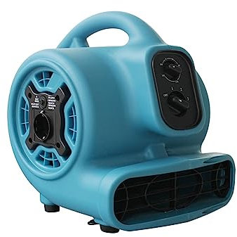 Big Powerful Mighty Air Mover Dryer, Carpet Floor Fan Utility Air Blower, Outdoor House Hotel Supermarket Industrial Blower - Blower(P-80A-Blue)