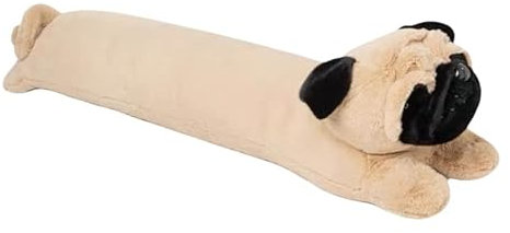 ETRAVEL Zugluftstopper, 91 cm, dekorativer Zugluftstopper in Schlangenform, mit Schlaufen zum Aufhängen, aus Polyester und Baumwolle, Beige