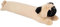 ETRAVEL Zugluftstopper, 91 cm, dekorativer Zugluftstopper in Schlangenform, mit Schlaufen zum Aufhängen, aus Polyester und Baumwolle, Beige