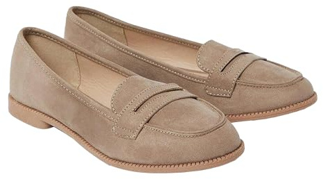 Dorothy Perkins Women's Wide Fit Lara Penny Loafers, Wide Fit, Spring Summer, Office, Party, Occasion, Casual Comfort