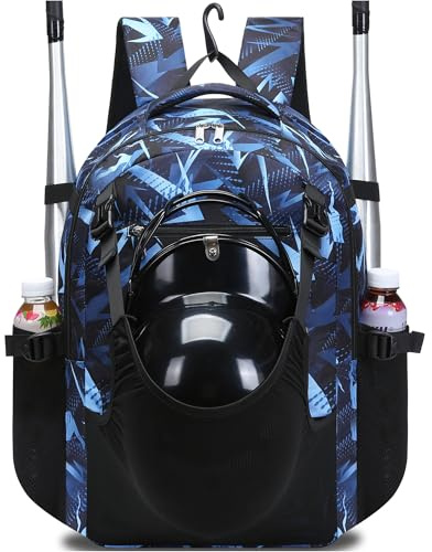 FOKDUVB Sac à dos de baseball et softball pour enfants garçons et filles 6-8 8-12 12-14 Grand sac de batte pour jeunes pour rangement d'équipement Baseball Softball Tball Sac à dos d'équipement avec