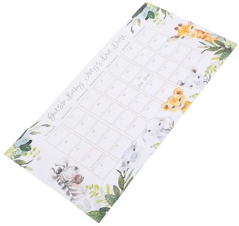 STOBOK Kalender Zur Fälligkeitsvorhersage Meilensteinkarten Für Babys Grüner Bildschirm Geburtstag Bekanntmachung -fußabdruck-kit Wandkalender Zum Aufhängen Kleiner Junge Papier Green