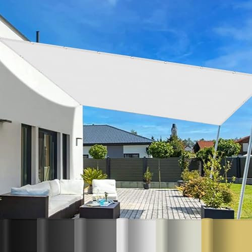Toldo Parasol 3 x 4 m UV a Prueba Toldos para Patio con Ojales para Patio,Jardín, Exteriores, Terraza, Blanco