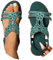Dasongff Sandales Plates Femme Été Confortable Bohême Chaussure Antidérapant Léger Tongs Mode avec Strass Sandales Et Nu-pieds Gladiateur Chic Élégant Chaussures Plateforme Compensées