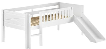 Vipack Mittelhohes Bett Scott, weiß