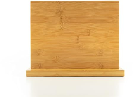 Hanseküche Messerblock - Messerhalter ohne Messer aus Holz Messerbrett (Bambus Braun, Doppelseitig)