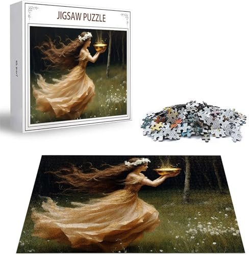Puzzle Magie Puzzle 3000 Teile, Holzpuzzle Erwachsene, Mehrfarbig Holzpuzzle, Klassische Puzzles Göttin Wooden Jigsaw für Erwachsene Und Kinder 14 Jahren, Geschenke Home Wand Dekor 122x81cm D-391