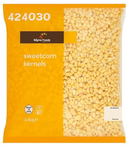 Sixsigma Foods Sweetcorn Kernels 2.5kg – Tender, Juicy & Naturally Sweet – Perfect for Salads, Soups, Stir-Fries & More – Ideal for Restaurants, Catering & Home Use