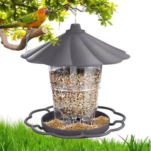 Vogelhaus zum Aufhängen: 820ML Faltbarer Vogelfutterspender, Futterhaus für Vögel Hängend, Vogelfutterhaus Wetterfest für Wildvögel, Vogelfutterstation Vogelhaus, für Balkon Garten
