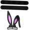 LABRIMP Bunny Ears Headphone Decor Adorable Silicone Headset Attachment for Gaming Cosplay Lightweight Easy to Install Bunny Ear Accessory