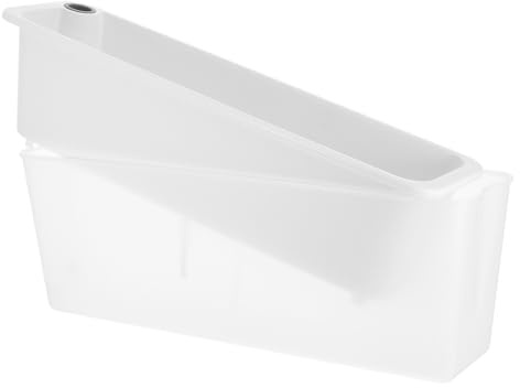 COHEALI Maceta Rectangular Alargada con Autorriego y Depósito de Agua Integrado Maceta Transparente Semitranslúcida para Hierbas y Verduras Jardinera Estrecha para Ventana Balcón o
