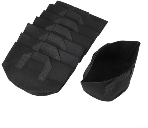 Lot de 8 pots de fleurs de lys non tissés pour étang, sacs de culture en tissu épais avec poignées pour plantes aquatiques, fleurs et légumes, pots de fleurs de jardin réutilisables