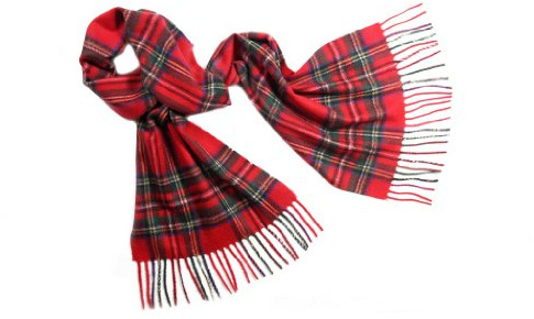 Pure Cashmere Tartan Scarf