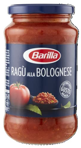 Barilla Sugo Ragù alla Bolognese, Salsa Pronta al Pomodoro Italiano e Carne Selezionata senza Glutine, 400g
