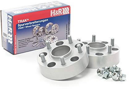 H&R 25mm Spurverbreiterung Spurplatte 5-Loch 115mm LK Kompatibel mit CHRYSLER 300 C Touring LX, LE, DODGE CHALLENGER Coupe, LANCIA THEMA LX