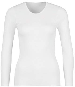 HUBER Damen Damen Shirt Langarm Cotton Fine Rib Unterhemd